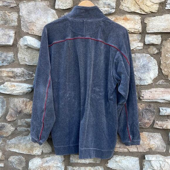 Nautica Gray Quarter-zip pullover sweater size medium - Picture 7 of 8